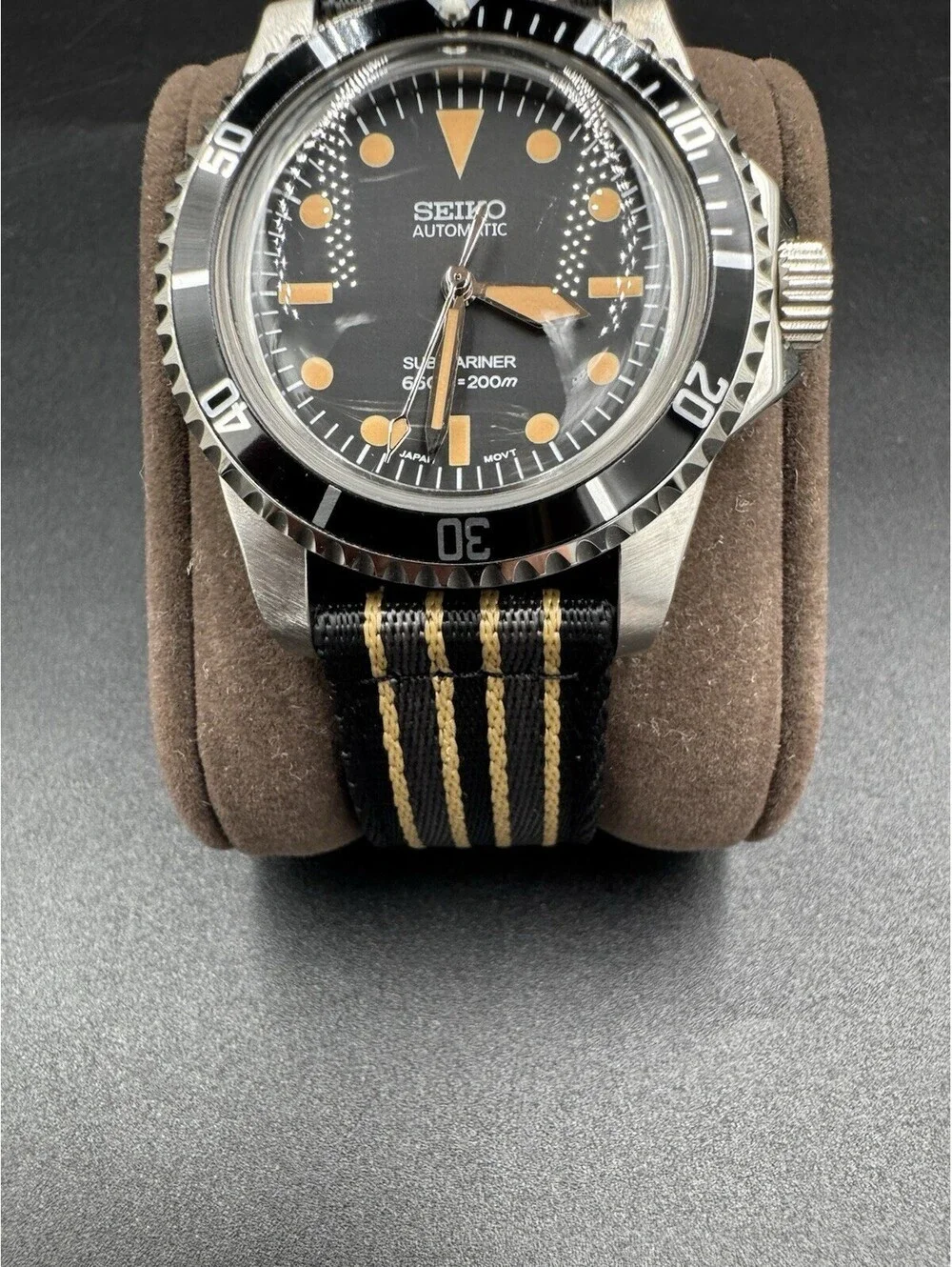 Seiko Submariner GMT Mod Men's 43mm Stainless Steel Automatic Wristwatch Custom